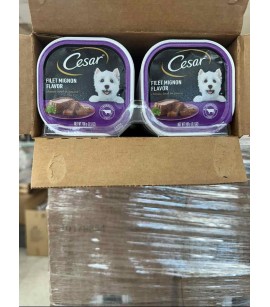 Cesar Classic Loaf in Sauce Filet Mignon Flavor Wet Dog Food, 3.5 oz Trays. 6400Cases. EXW Los Angeles